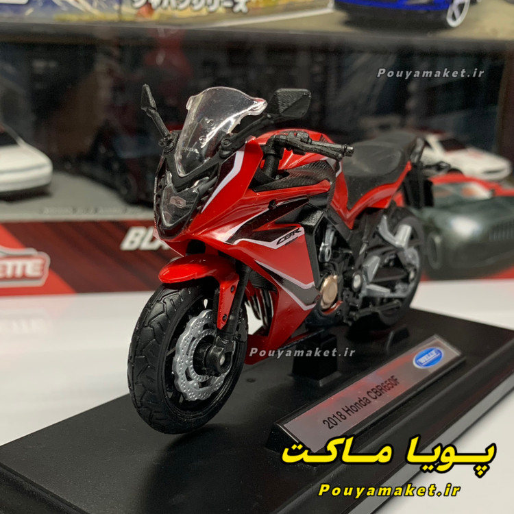 ماکت موتور سنگین فلزی هوندا Honda CBR650f ویلی 1:18