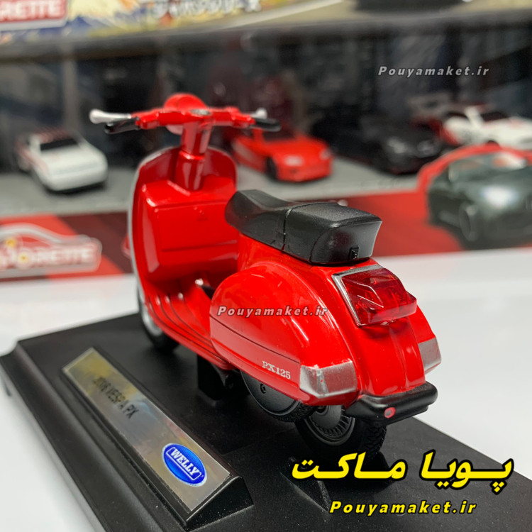 ماکت موتور فلزی وسپا 1:18 ویلی Vespa PX