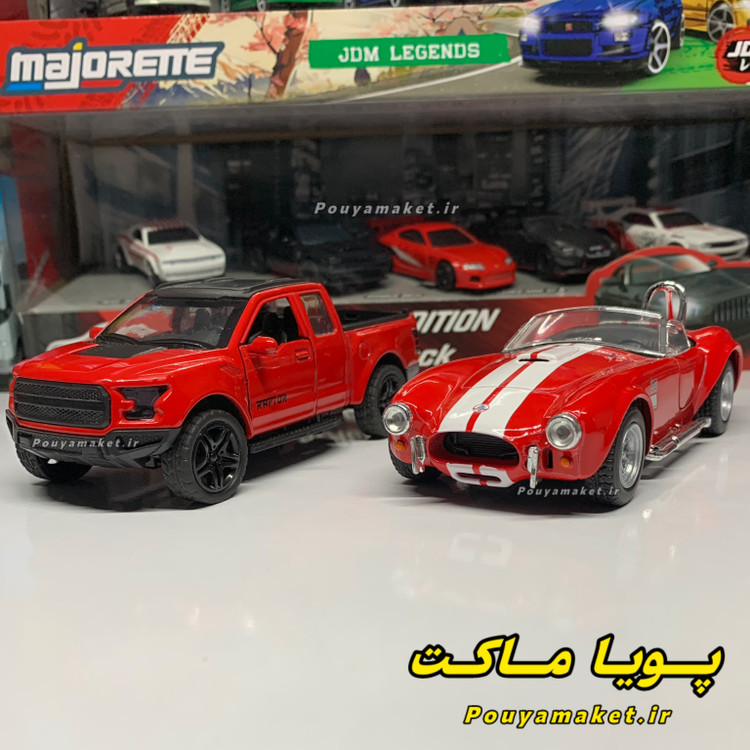 ماکت ماشین فلزی فورد شلبی کبرا کینسمارت + فورد رپتور F150