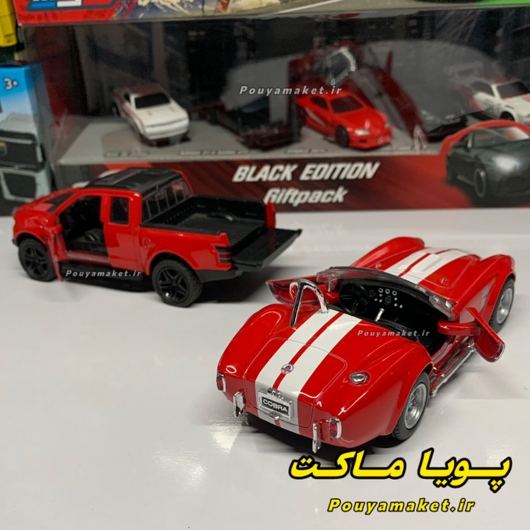 ماکت ماشین فلزی فورد شلبی کبرا کینسمارت + فورد رپتور F150