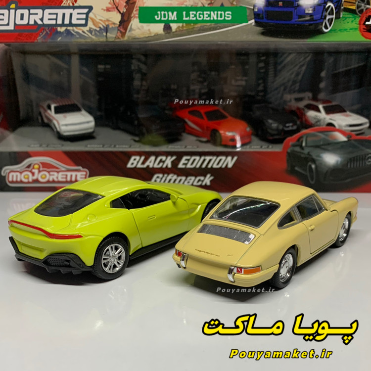 ماکت ماشین فلزی پورشه 911 ویلی + استون مارتین وینتیج