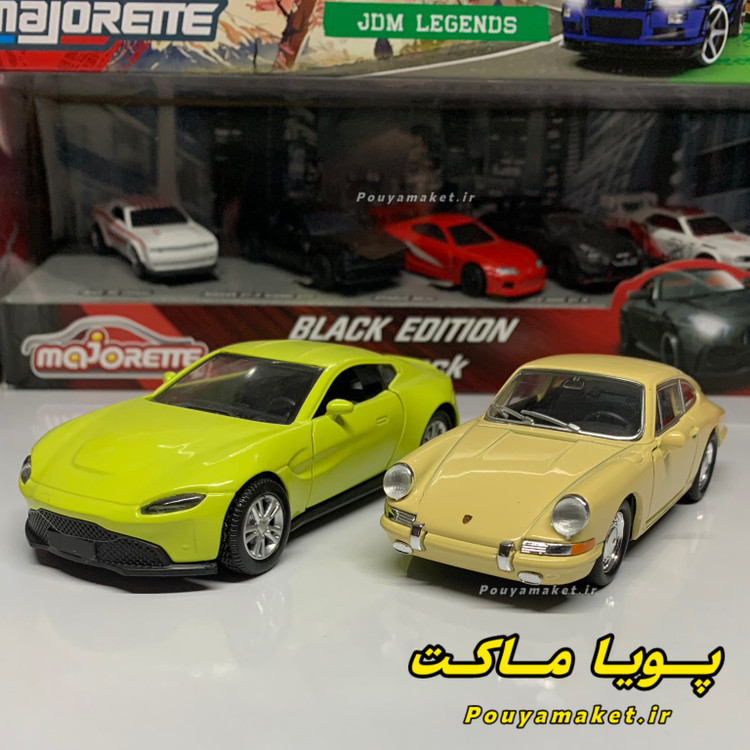 ماکت ماشین فلزی پورشه 911 ویلی + استون مارتین وینتیج