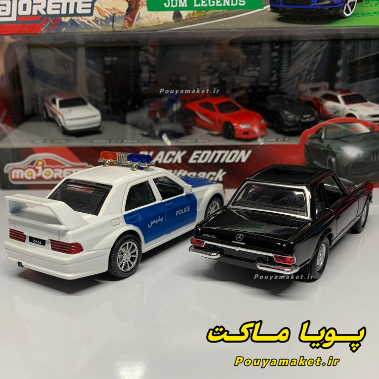 ماکت ماشین فلزی مرسدس بنز پاگودا 230SL ویلی + مرسدس بنز 190E - W201