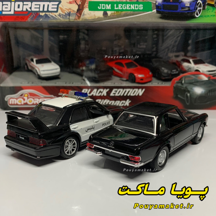 ماکت ماشین فلزی مرسدس بنز پاگودا 230SL ویلی + مرسدس بنز 190E - W201