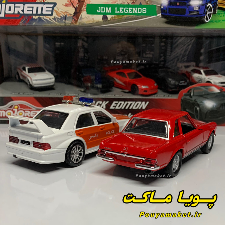 ماکت ماشین فلزی مرسدس بنز پاگودا 230SL ویلی + مرسدس بنز 190E - W201