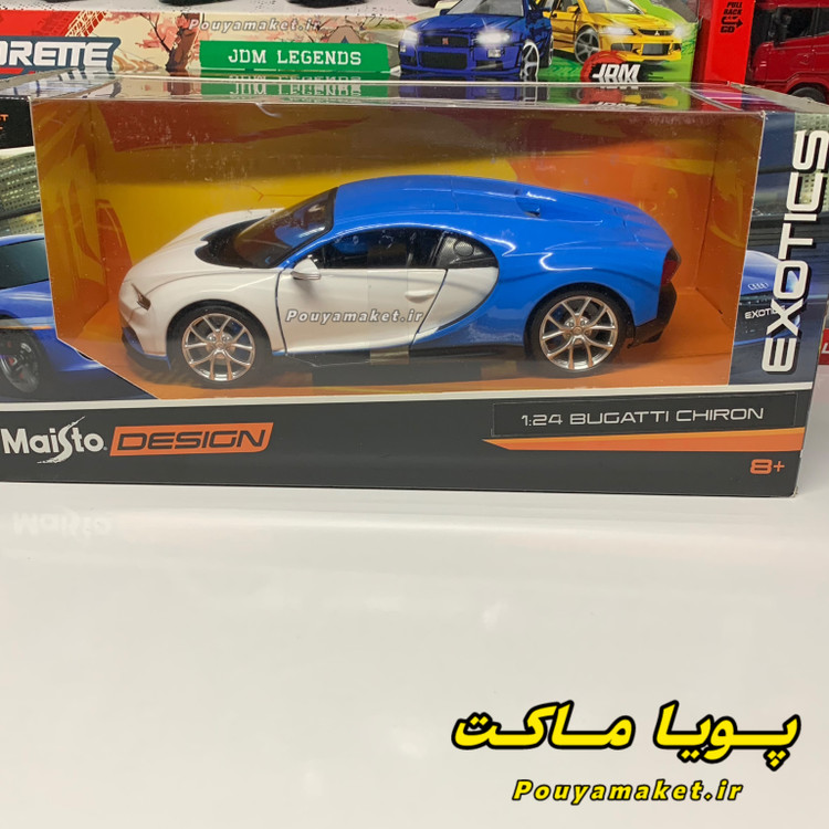 ماکت ماشین فلزی بوگاتی شیرون مایستو دیزاین 1/24