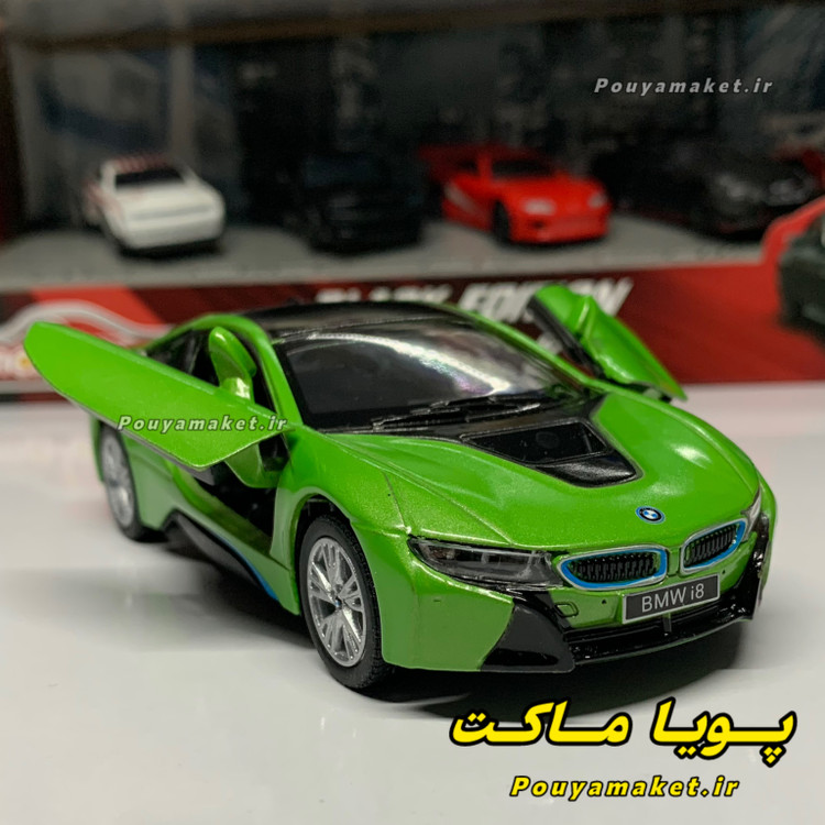 ماکت ماشین فلزی بی ام و BMW i8 کینسمارت