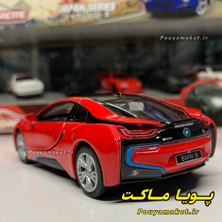 ماکت ماشین فلزی بی ام و BMW i8 کینسمارت