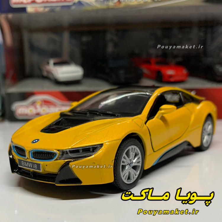 ماکت ماشین فلزی بی ام و BMW i8 کینسمارت