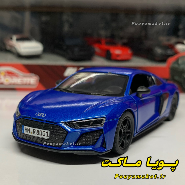 ماکت ماشین فلزی آئودی Audi R8 کینسمارت * ایراد کارخانه ای دارد *