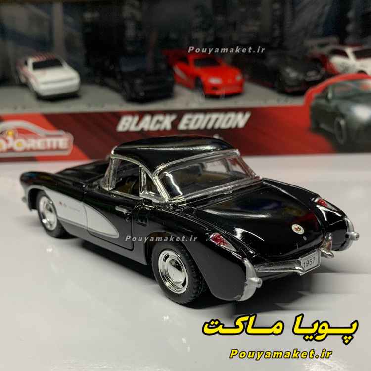 ماکت ماشین فلزی شورلت کوروت Chevrolet Corvette C1 1957 کینسمارت