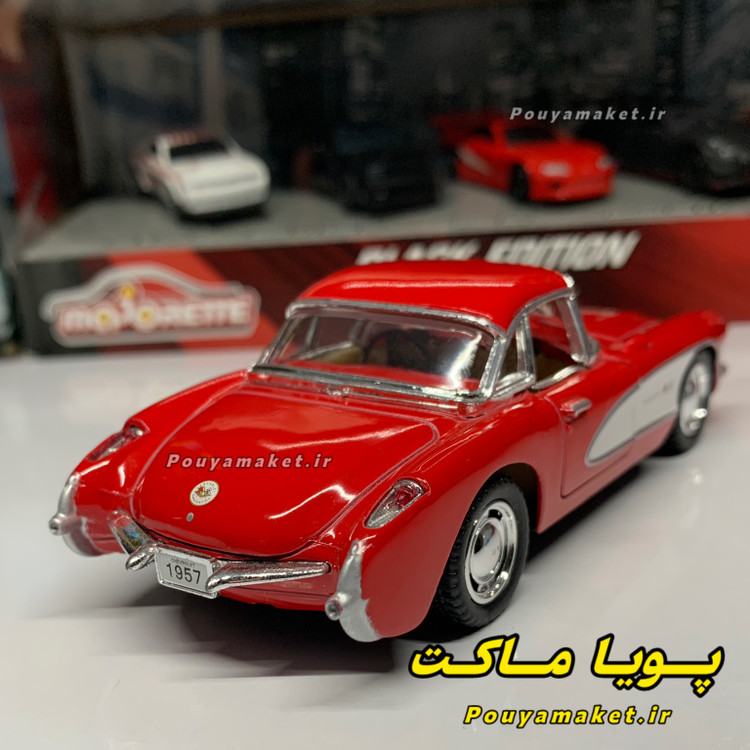 ماکت ماشین فلزی شورلت کوروت Chevrolet Corvette C1 1957 کینسمارت