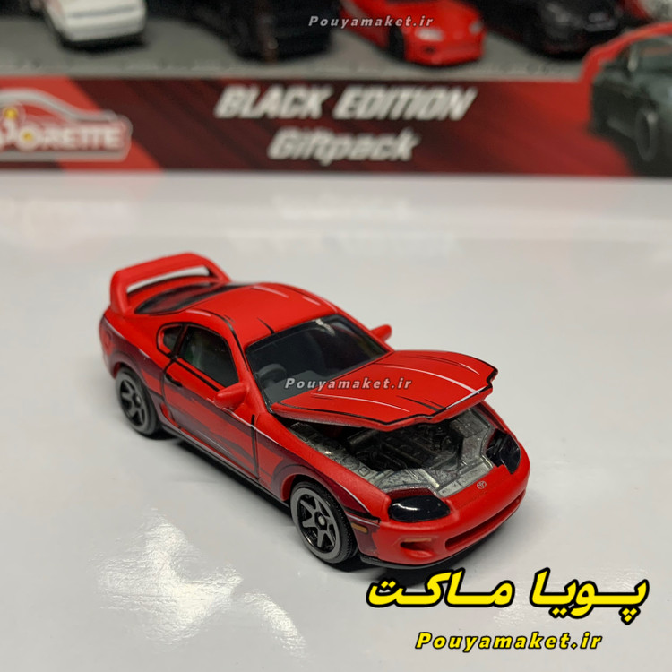 ماکت ماشین فلزی تویوتا سوپرا Toyota Supra MK4 ماژورت + 2 عدد هات ویلز
