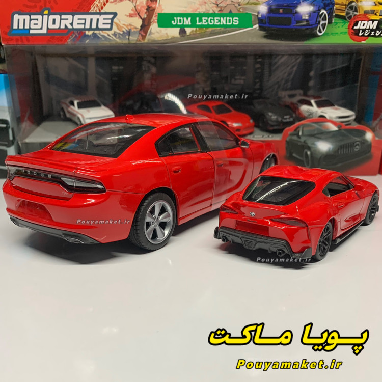 ماکت ماشین دوج چارجر R/T ویلی 1/24 + تویوتا سوپرا ویلی 1/36