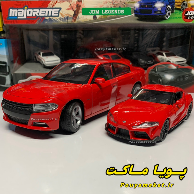 ماکت ماشین دوج چارجر R/T ویلی 1/24 + تویوتا سوپرا ویلی 1/36