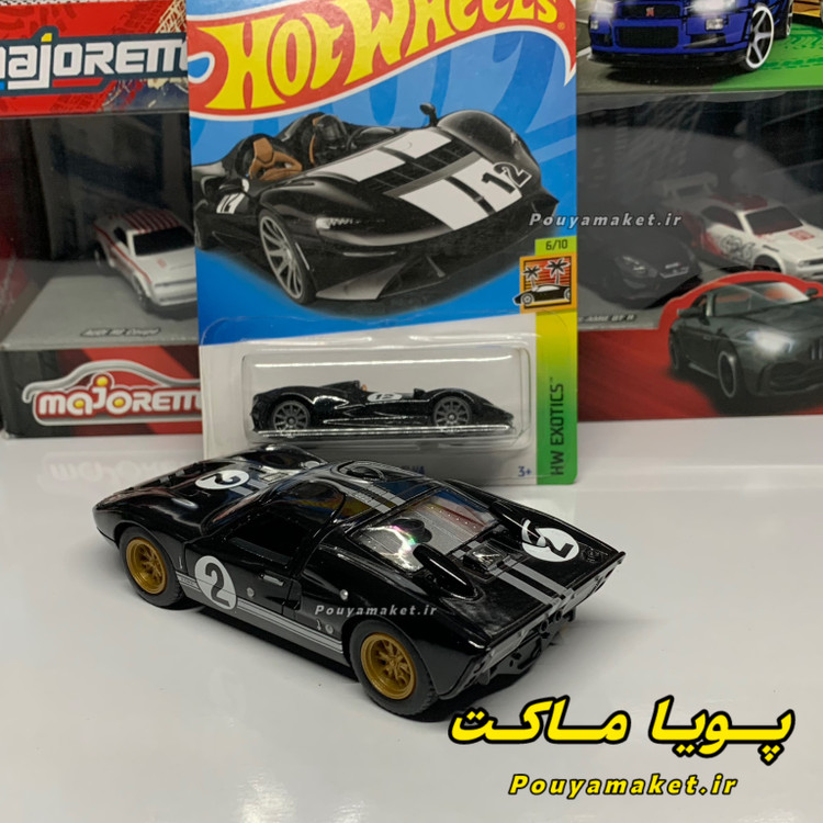 ماکت ماشین فلزی فورد جی تی Ford GT40 کینسمارت + مک لارن هات ویلز