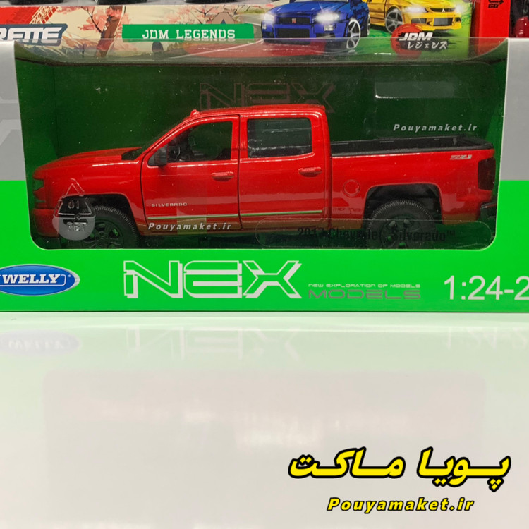 ماکت ماشین فلزی شورلت سیلورادو Chevrolet Silverado ZL1 ویلی 1/24