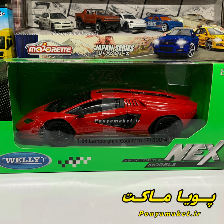 ماکت ماشین فلزی لامبورگینی کانتاش 1:24 ویلی Lamborghini Countach