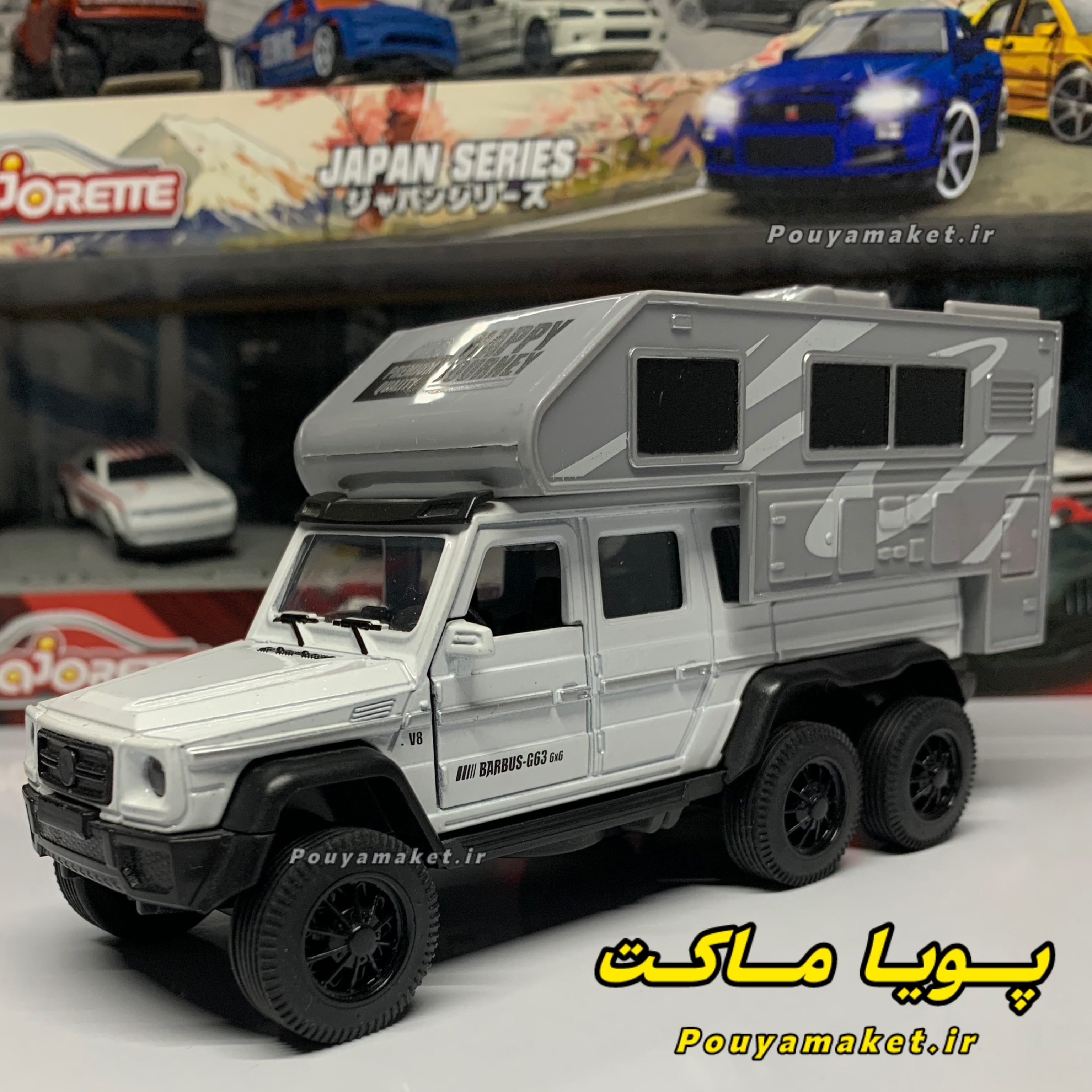 ماکت ماشین فلزی بنز Benz G63 6x6 شش چرخ کمپر 1:32