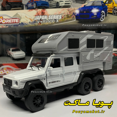 ماکت ماشین فلزی بنز Benz G63 6x6 شش چرخ کمپر 1:32
