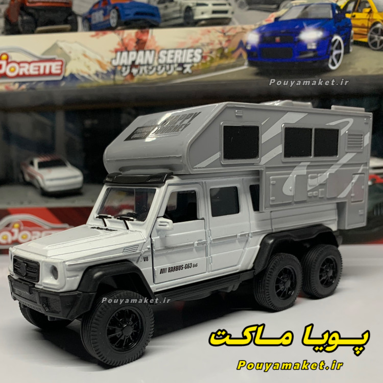 ماکت ماشین فلزی بنز Benz G63 6x6 شش چرخ کمپر 1:32