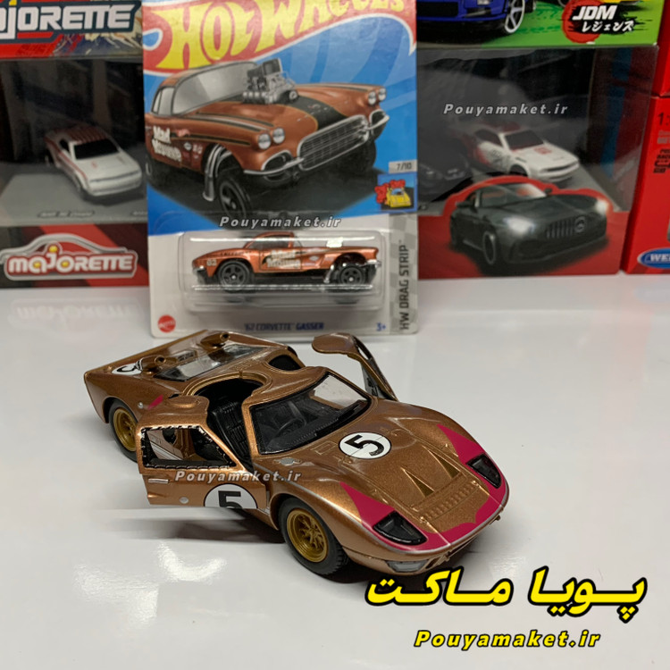 ماکت ماشین فلزی فورد جی تی Ford GT40 کینسمارت + کوروت هات ویلز