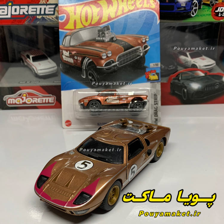 ماکت ماشین فلزی فورد جی تی Ford GT40 کینسمارت + کوروت هات ویلز