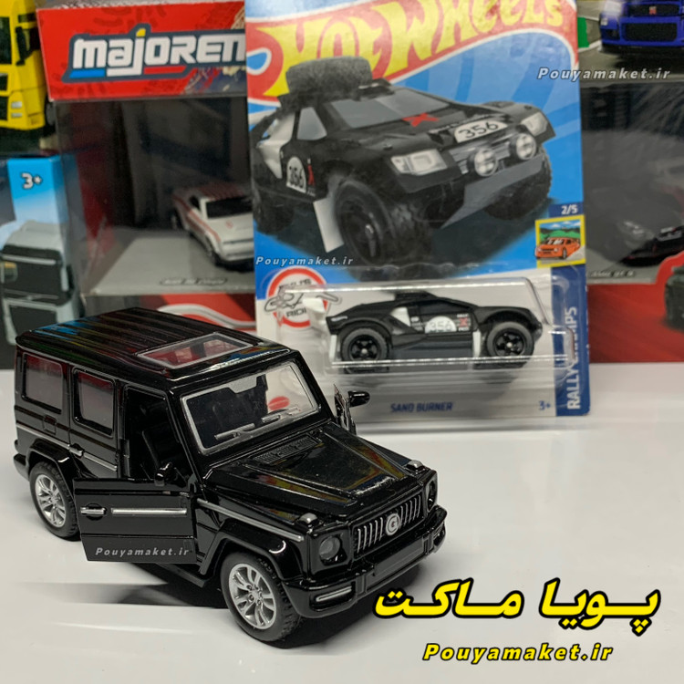 ماکت ماشین فلزی بنز جی کلاس Benz G63 + هات ویلز