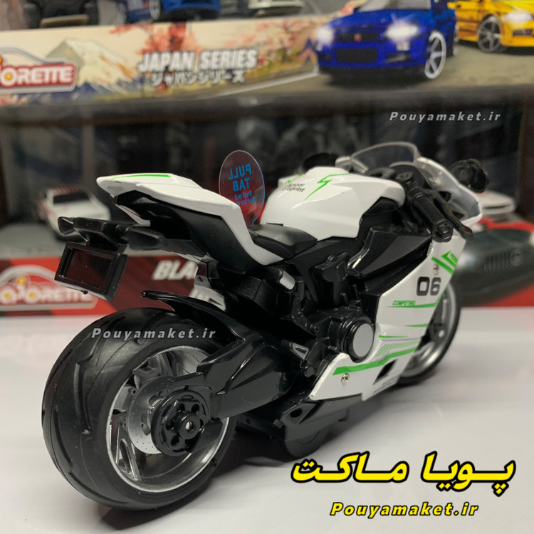 ماکت موتور سنگین فلزی موزیکال، چراغ دار 1:12