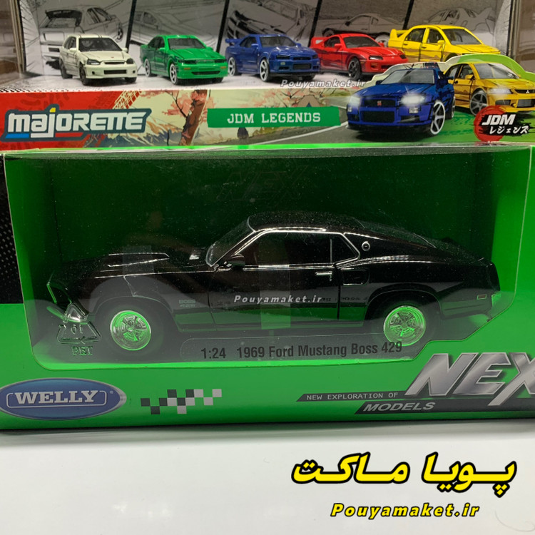ماکت ماشین فلزی فورد موستانگ Ford Mustang Boss 1969 ویلی 1:24