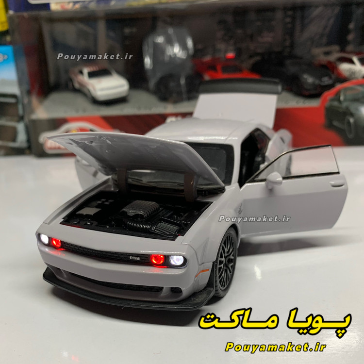 ماکت ماشین فلزی دوج چلنجر هلکت مقیاس 1:32 - Dodge Challenger SRT Hellcat