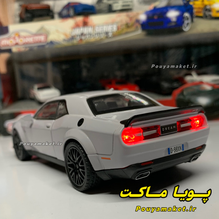 ماکت ماشین فلزی دوج چلنجر هلکت مقیاس 1:32 - Dodge Challenger SRT Hellcat