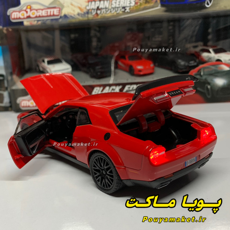 ماکت ماشین فلزی دوج چلنجر هلکت مقیاس 1:32 - Dodge Challenger SRT Hellcat