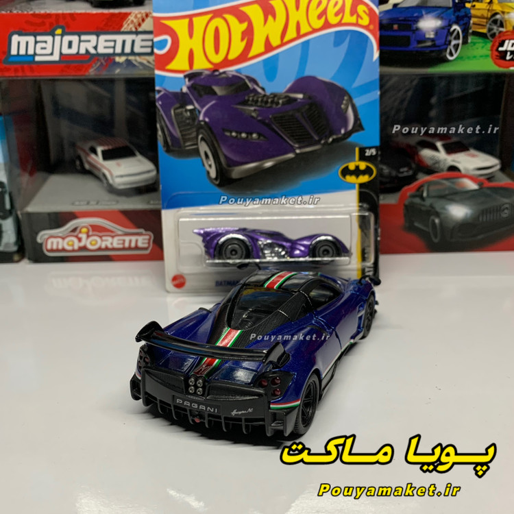 ماکت ماشین فلزی پاگانی هوایرا کینسمارت + بتموبیل هات ویلز