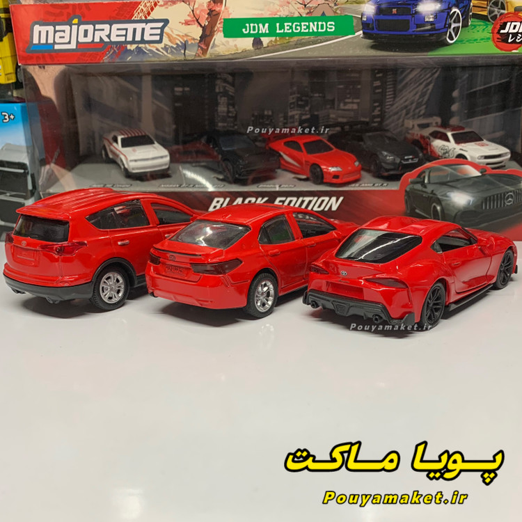 ماکت ماشین فلزی تویوتا سوپرا ویلی + تویوتا کمری + تویوتا راوفور