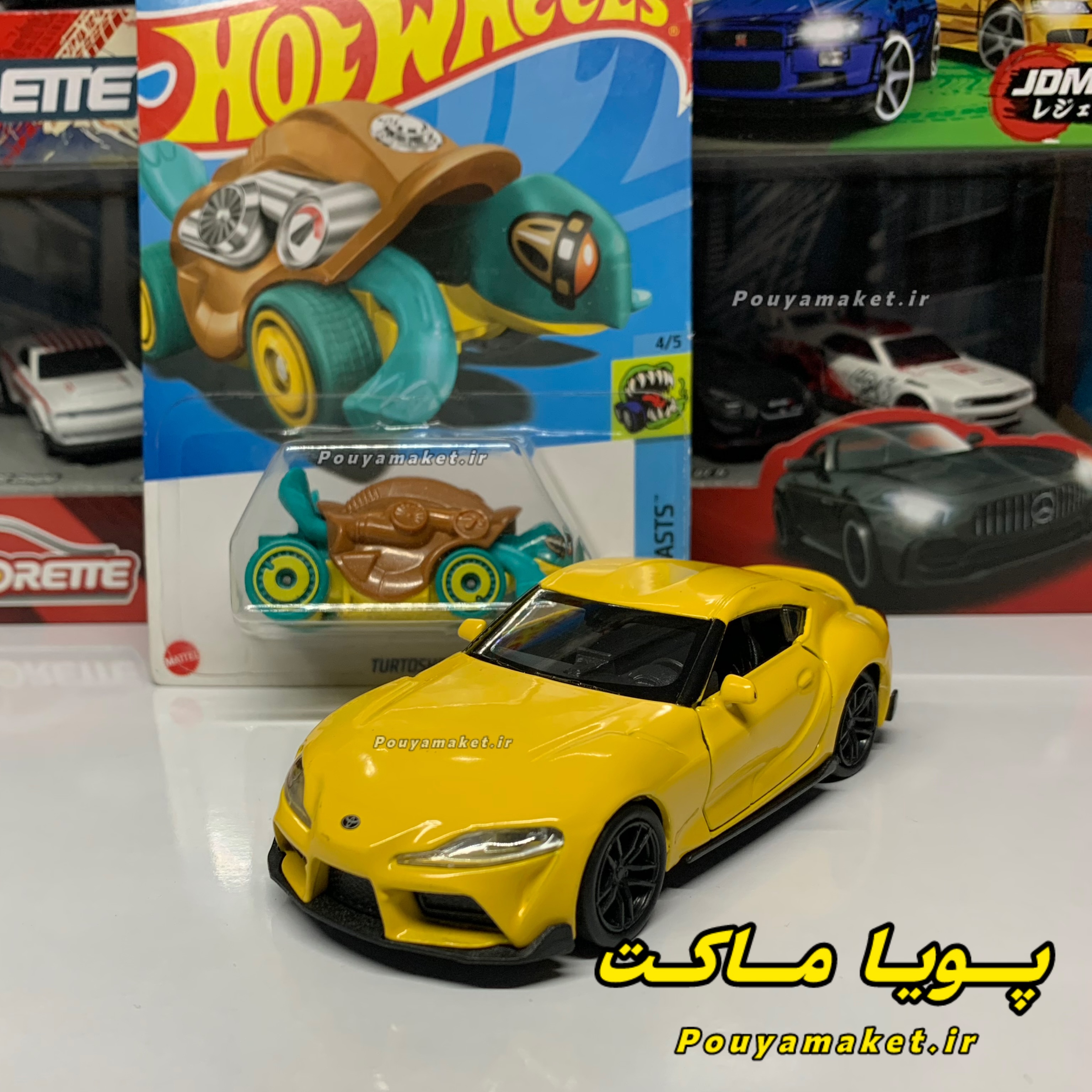 ماکت ماشین فلزی تویوتا سوپرا Toyota Supra ویلی + هات ویلز