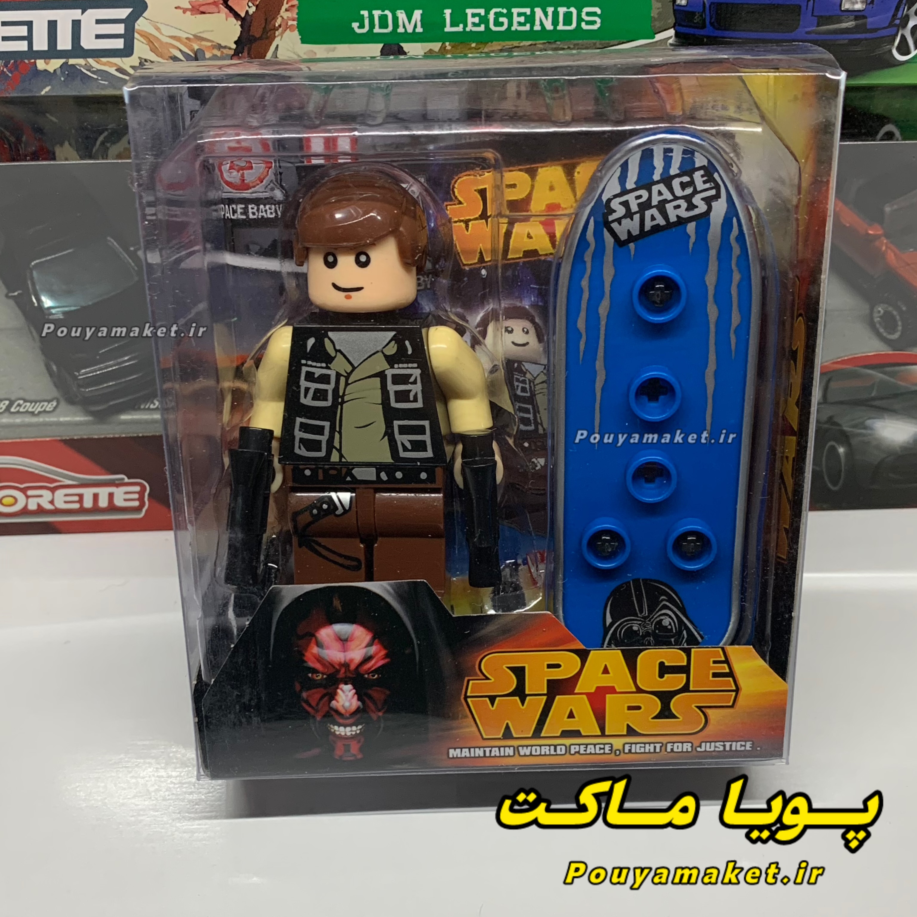 فیگور لگو جنگ ستارگان Space Wars Han Solo + اسکیت
