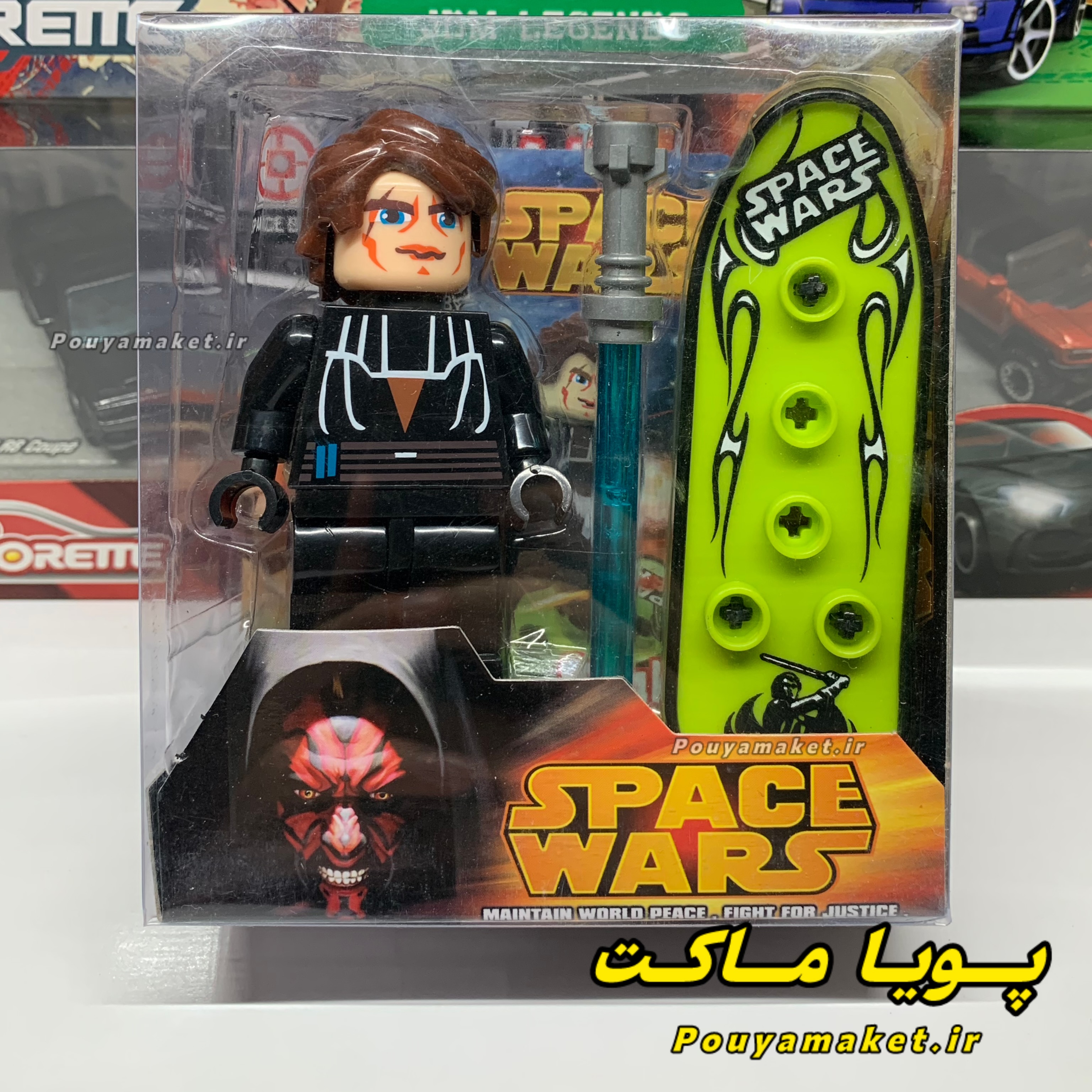 فیگور لگو  جنگ ستارگان Space Wars Anakin Skywalker + اسکیت