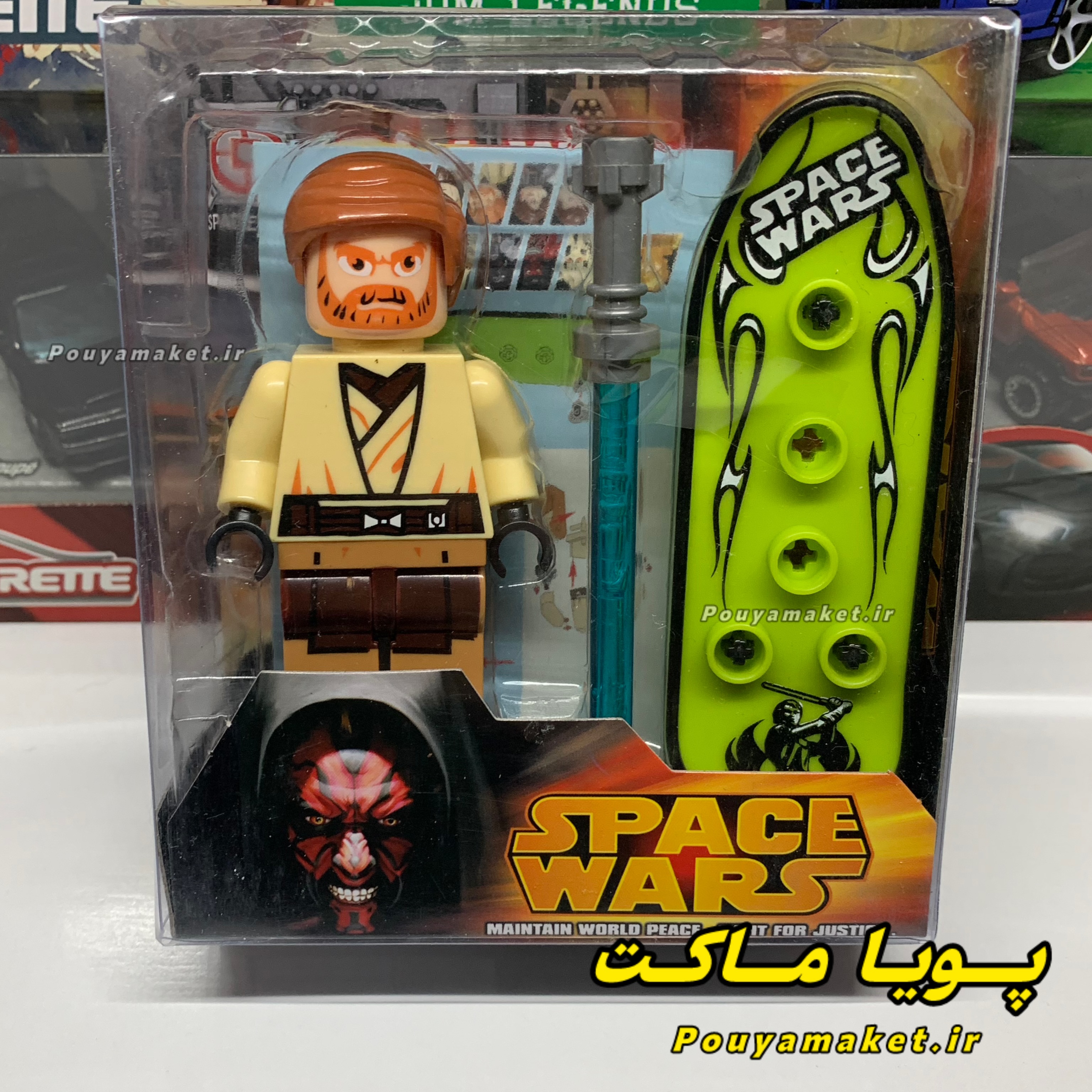 فیگور لگو  جنگ ستارگان Space Wars Obi-Wan Kenobi + اسکیت