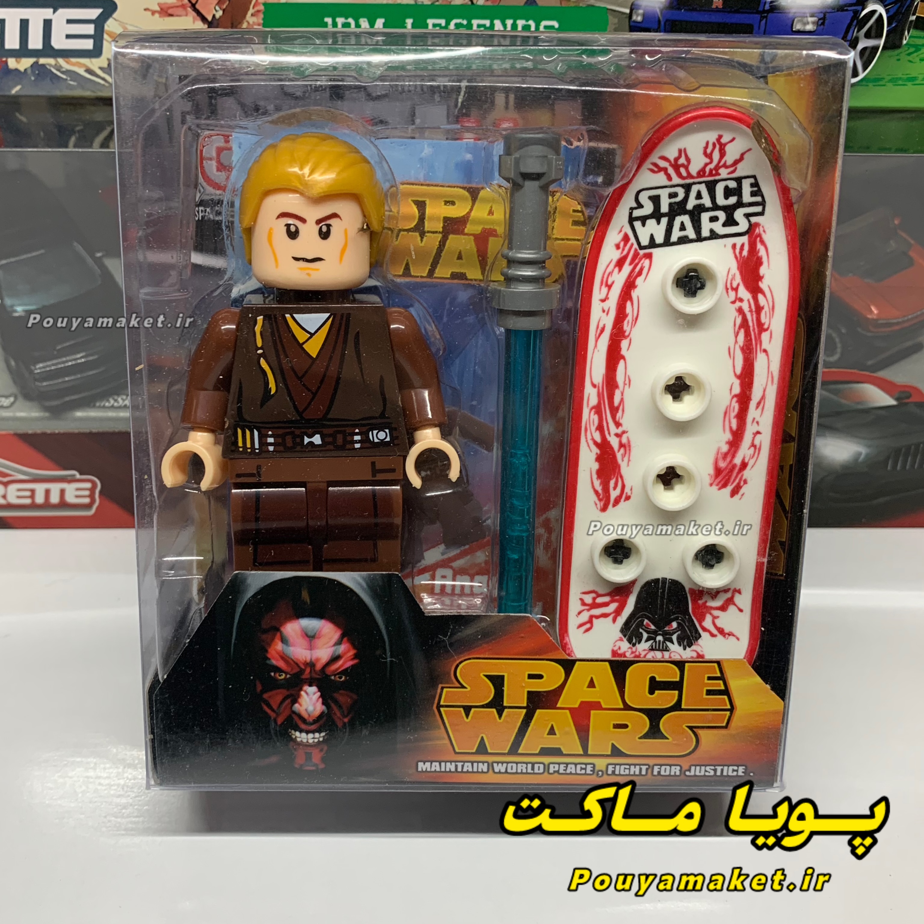 فیگور لگو  جنگ ستارگان Space Wars Anakin (Child) + اسکیت