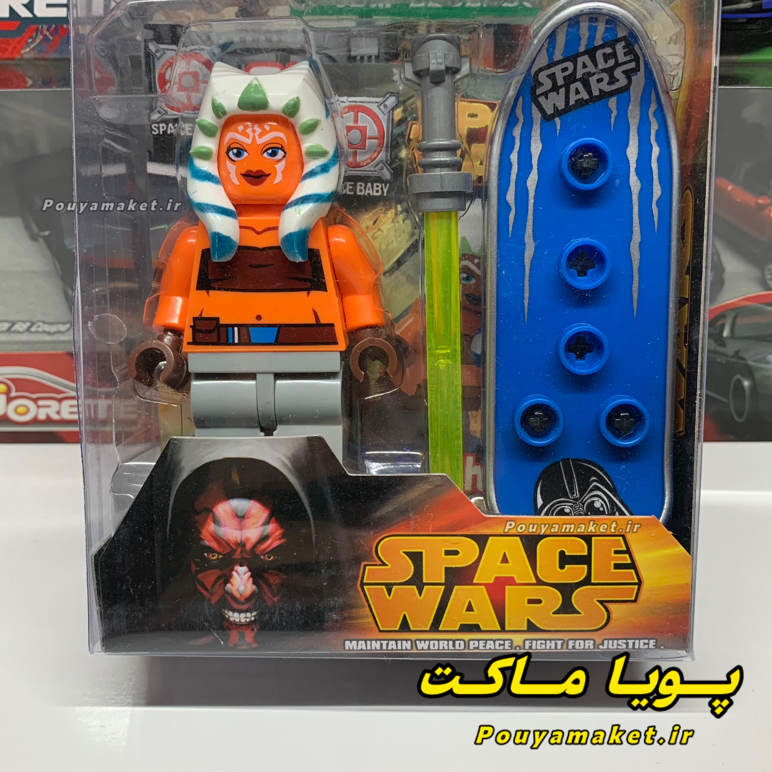 فیگور لگو جنگ ستارگان Space Wars Ahsoka Tano + اسکیت