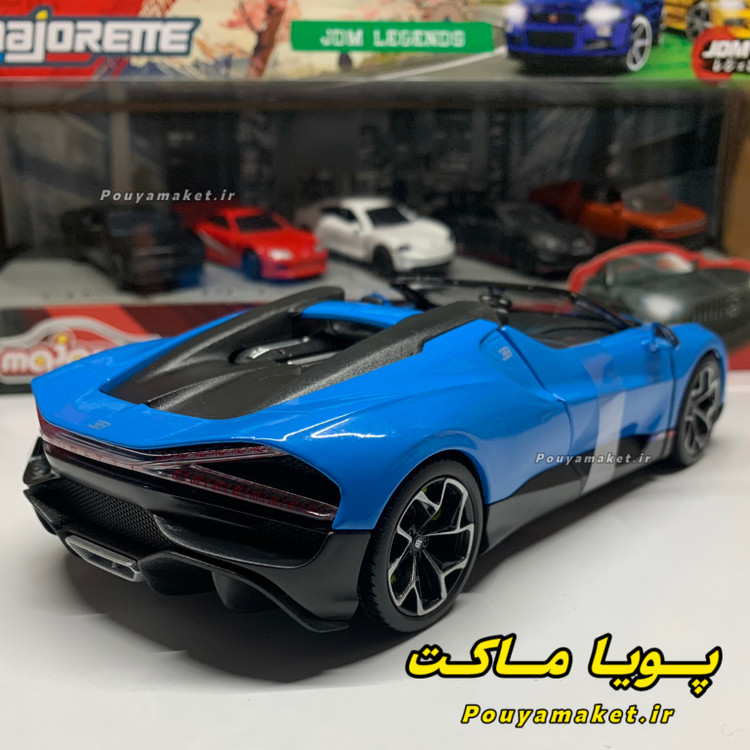 ماکت ماشین فلزی بوگاتی میسترال Bugatti W16 Mistral ویلی 1:24