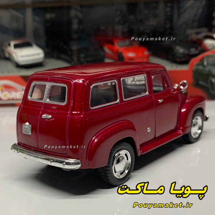 ماکت ماشین فلزی شورلت سابربن Chevrolet SUBURBAN 1950 کینسمارت