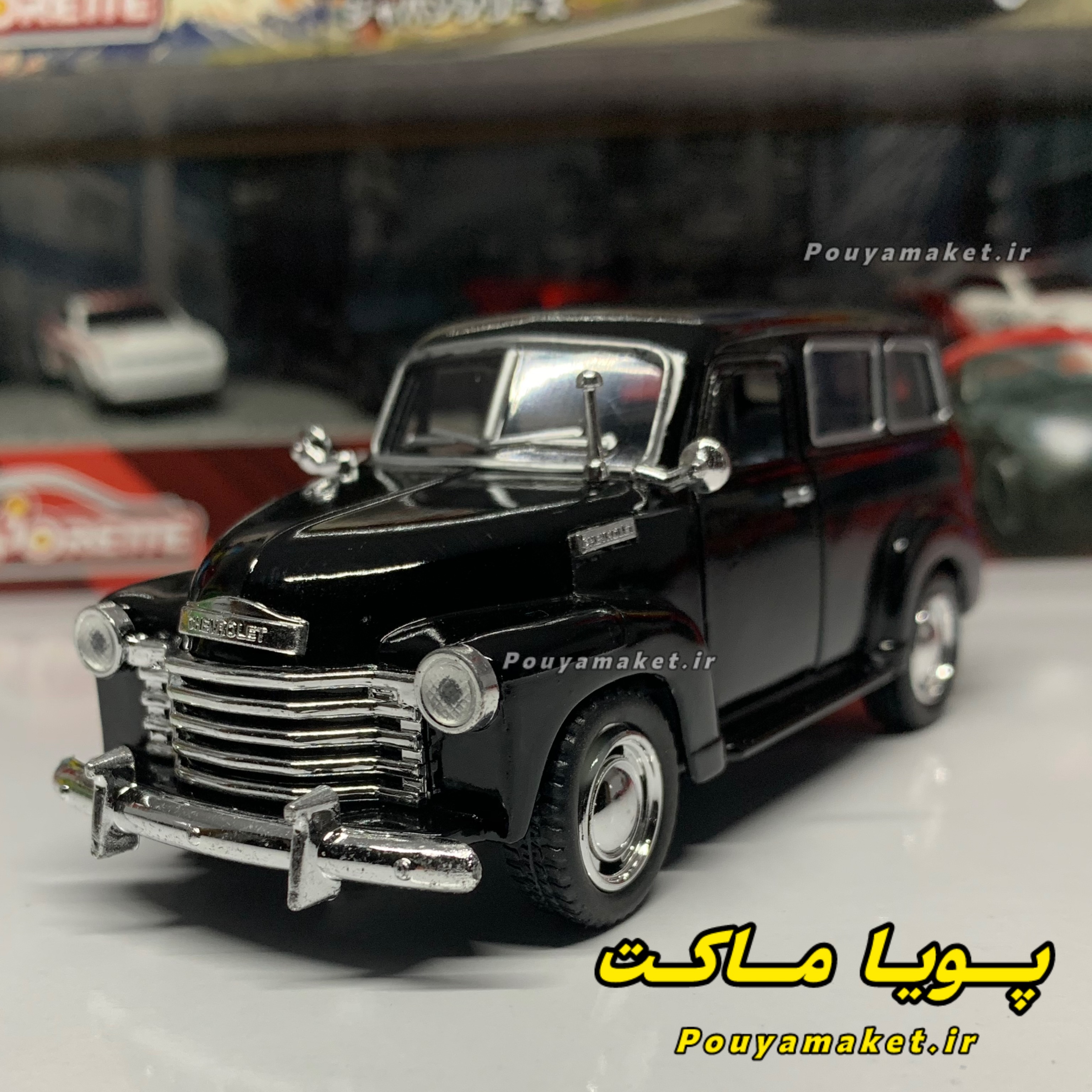 ماکت ماشین فلزی شورلت سابربن  Chevrolet SUBURBAN 1950 کینسمارت
