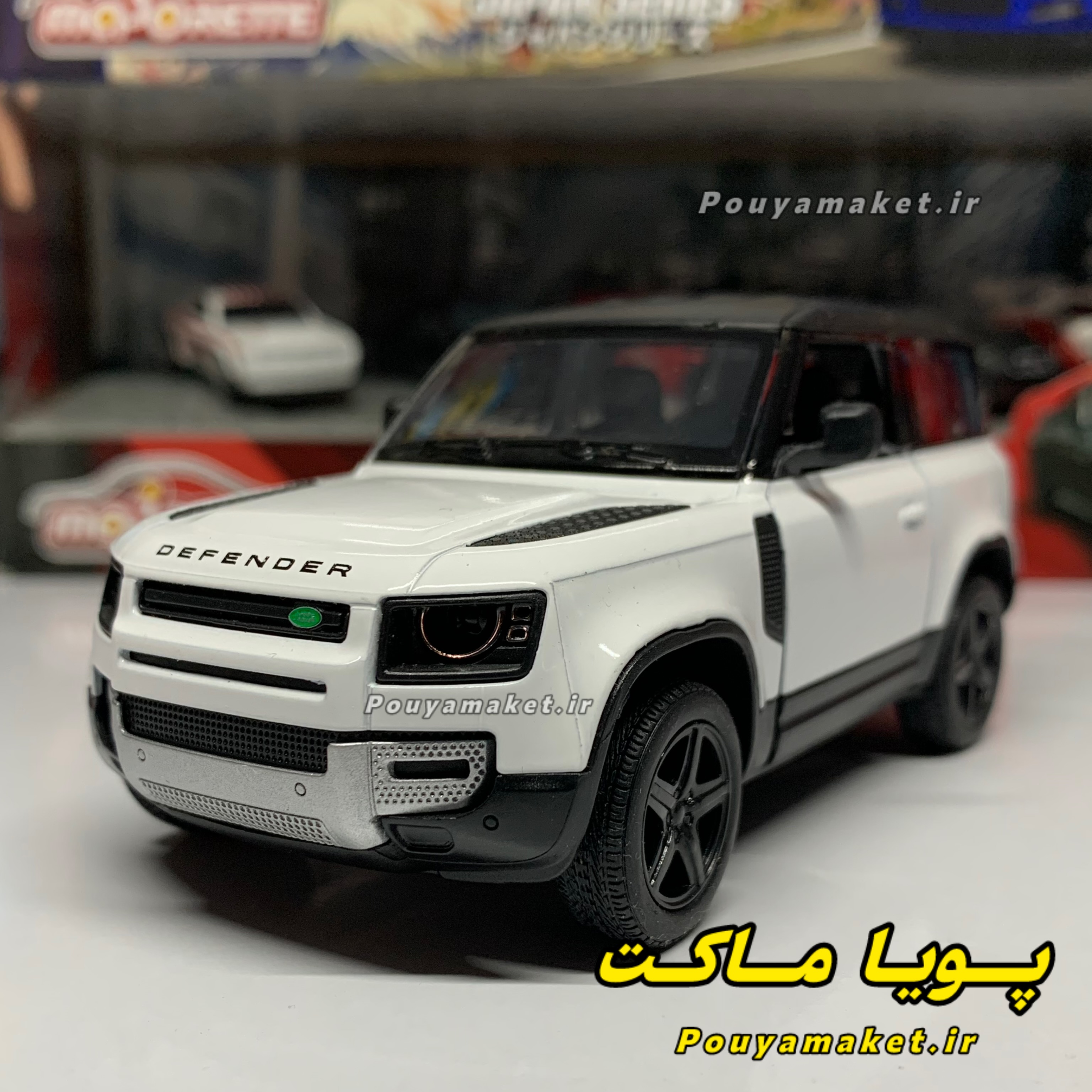 ماکت ماشین فلزی لندرور دیفندر کینسمارت Land Rover Defender