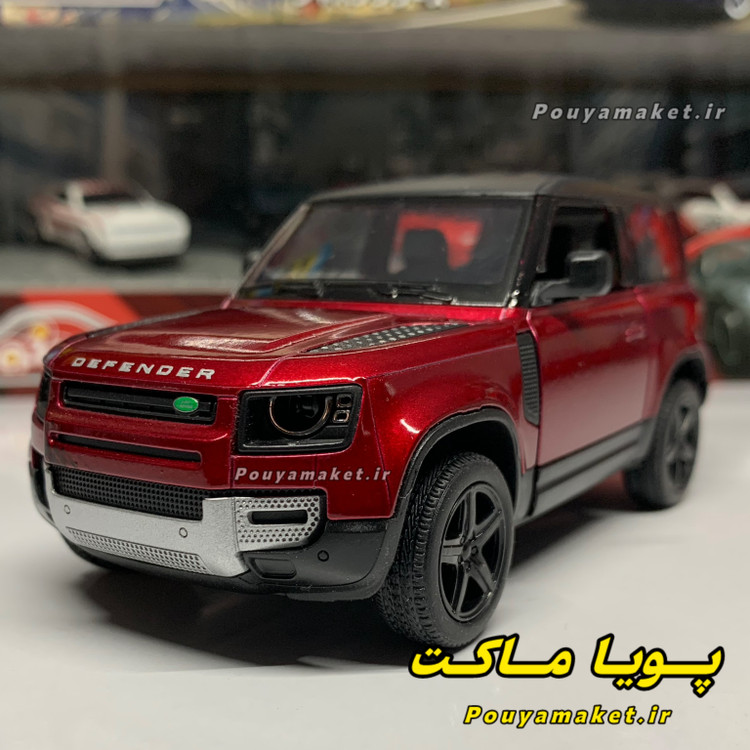 ماکت ماشین فلزی لندرور دیفندر کینسمارت Land Rover Defender