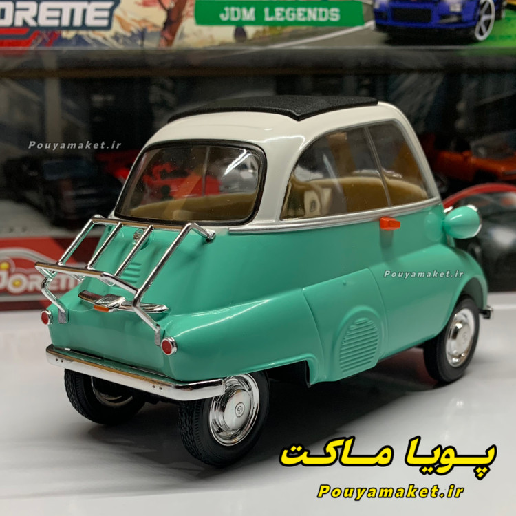 ماکت ماشین فلزی بی ام و ایزتا BMW Isetta ویلی 1:18