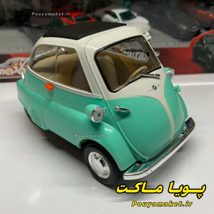 ماکت ماشین فلزی بی ام و ایزتا BMW Isetta ویلی 1:18